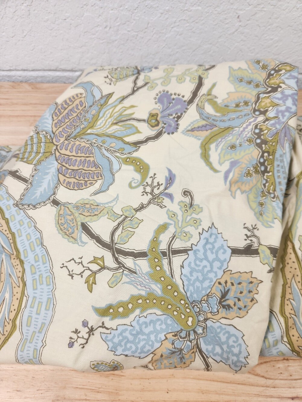 Pottery Barn Brigitte King Duvet Cottagecore Paisley Floral 100% Cotton NOS